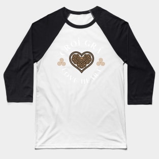 Celtic Love Heart Baseball T-Shirt